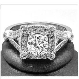 Delicate White Sapphire Ring